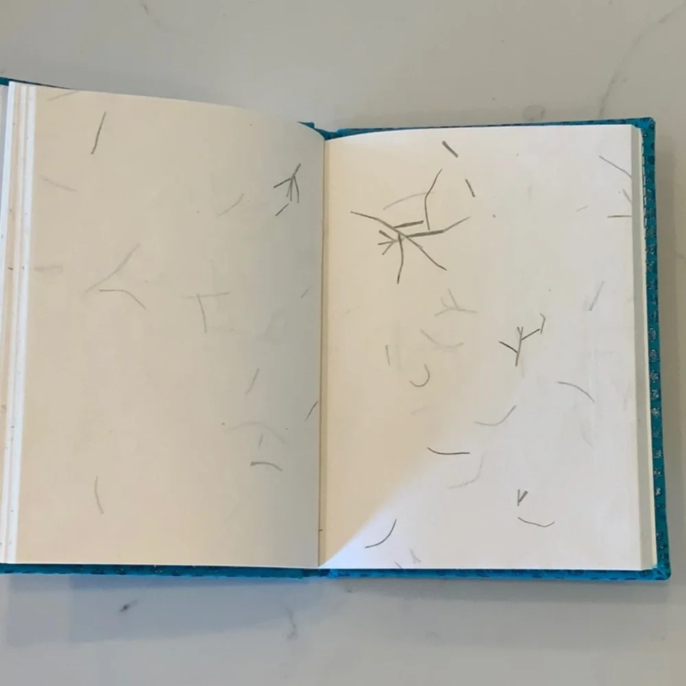 Hardcover Journal Sketchbook With Handmade Paper in a Crocodile Pattern New